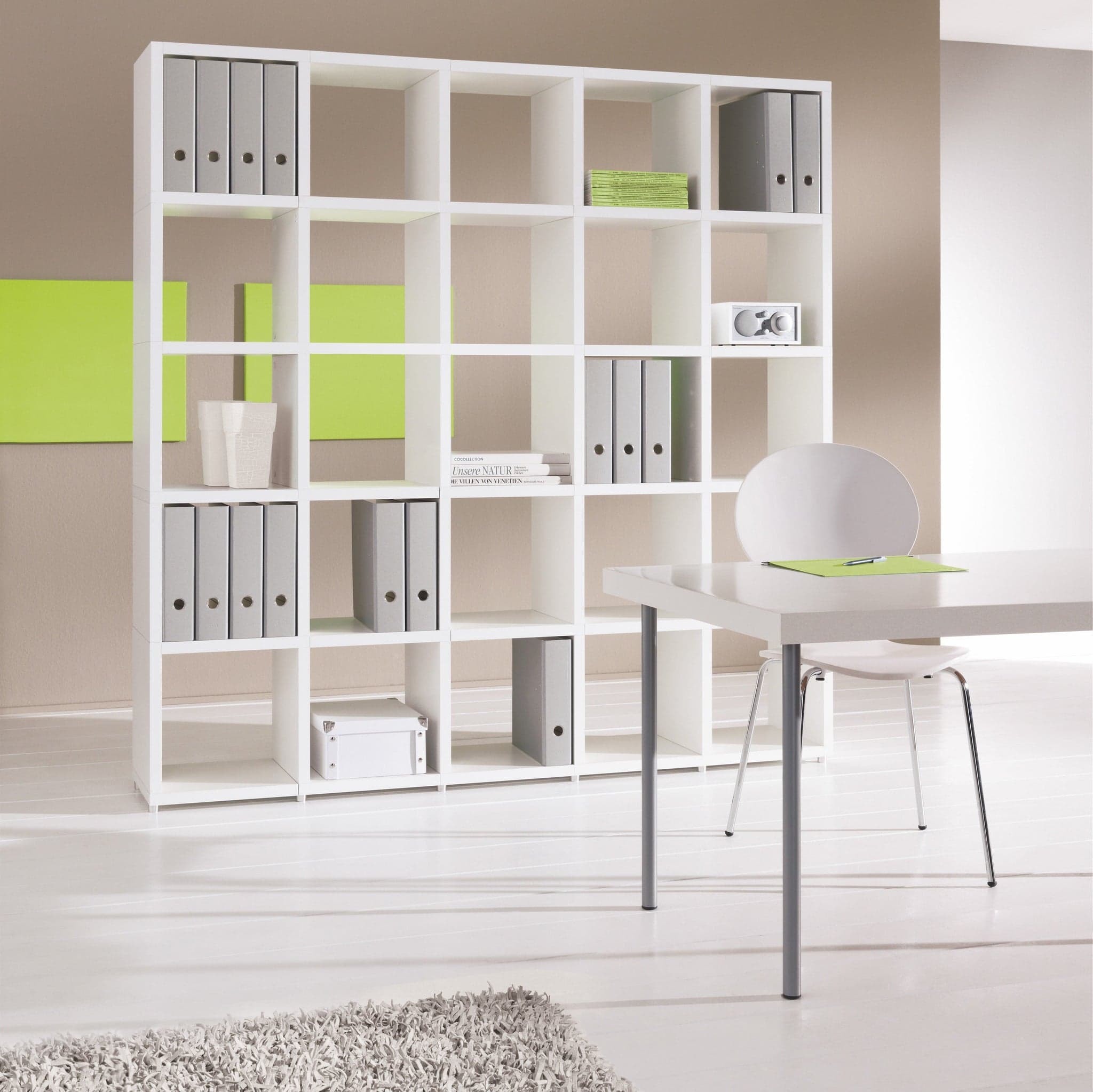 Archivador modular blanco