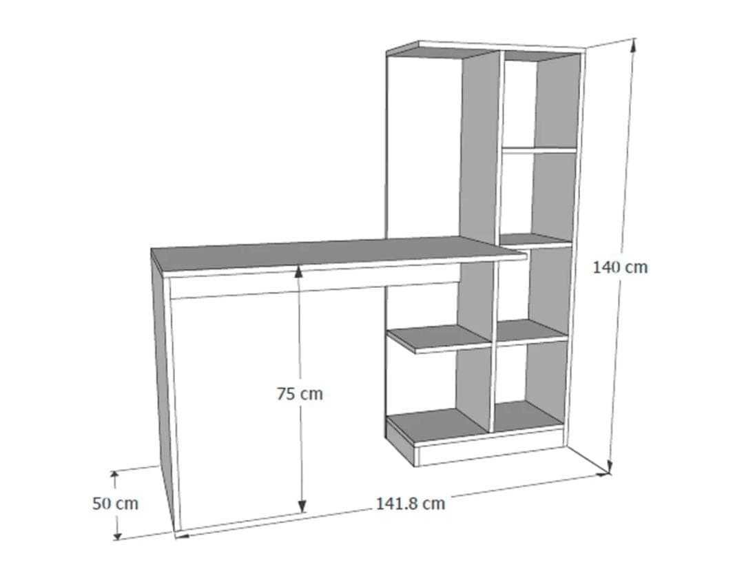 Escritorio organizador blanco 2