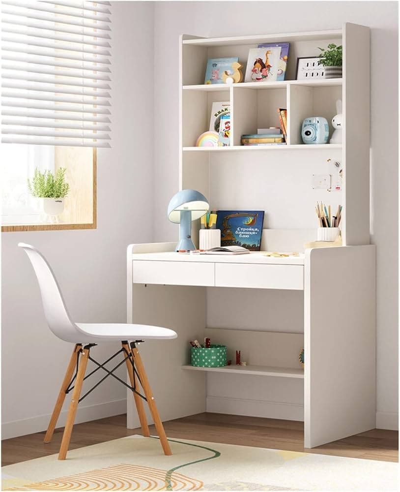 Escritorio con estante superior