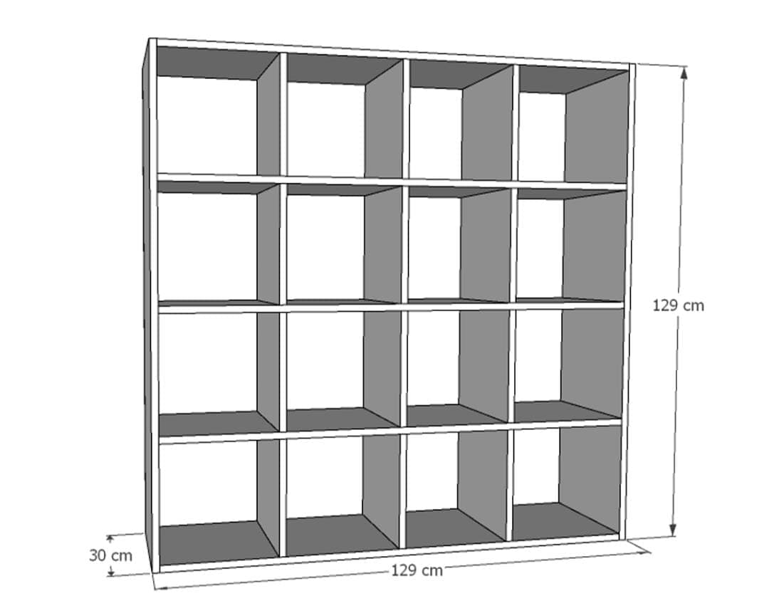 Juguetero blanco modular 2