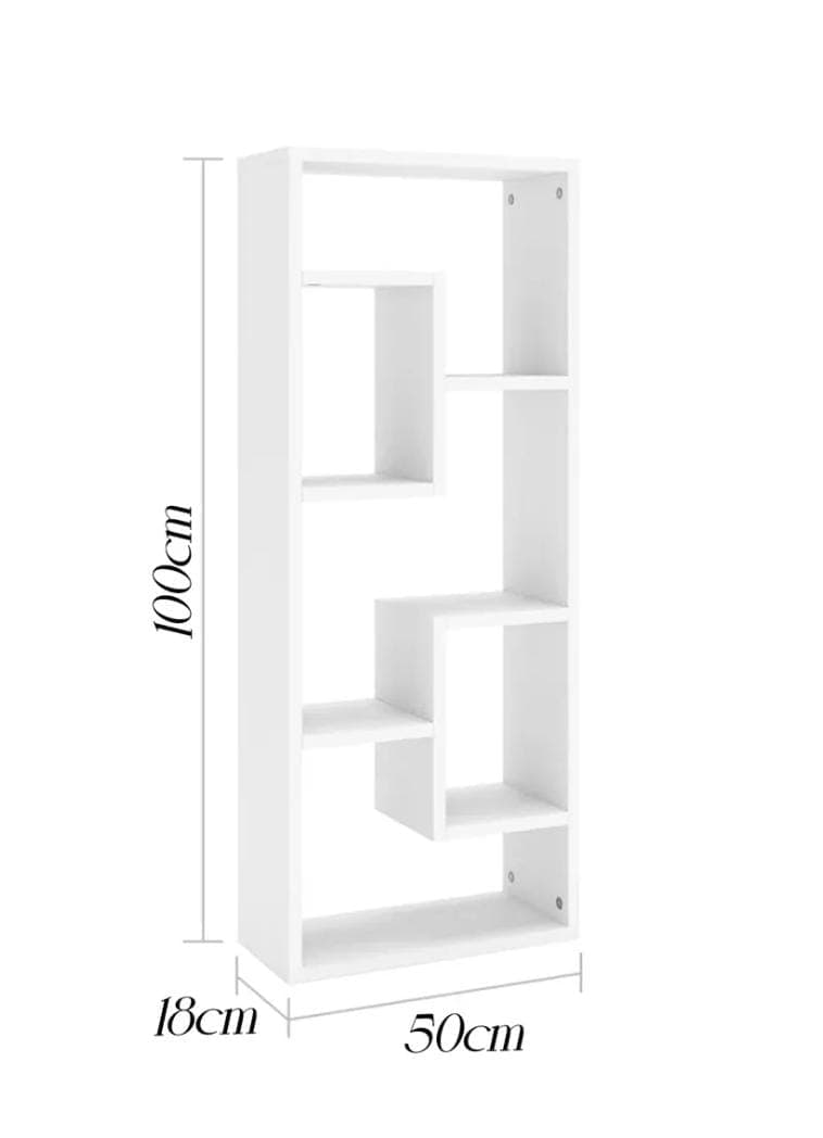 Librero adorno blanco 2