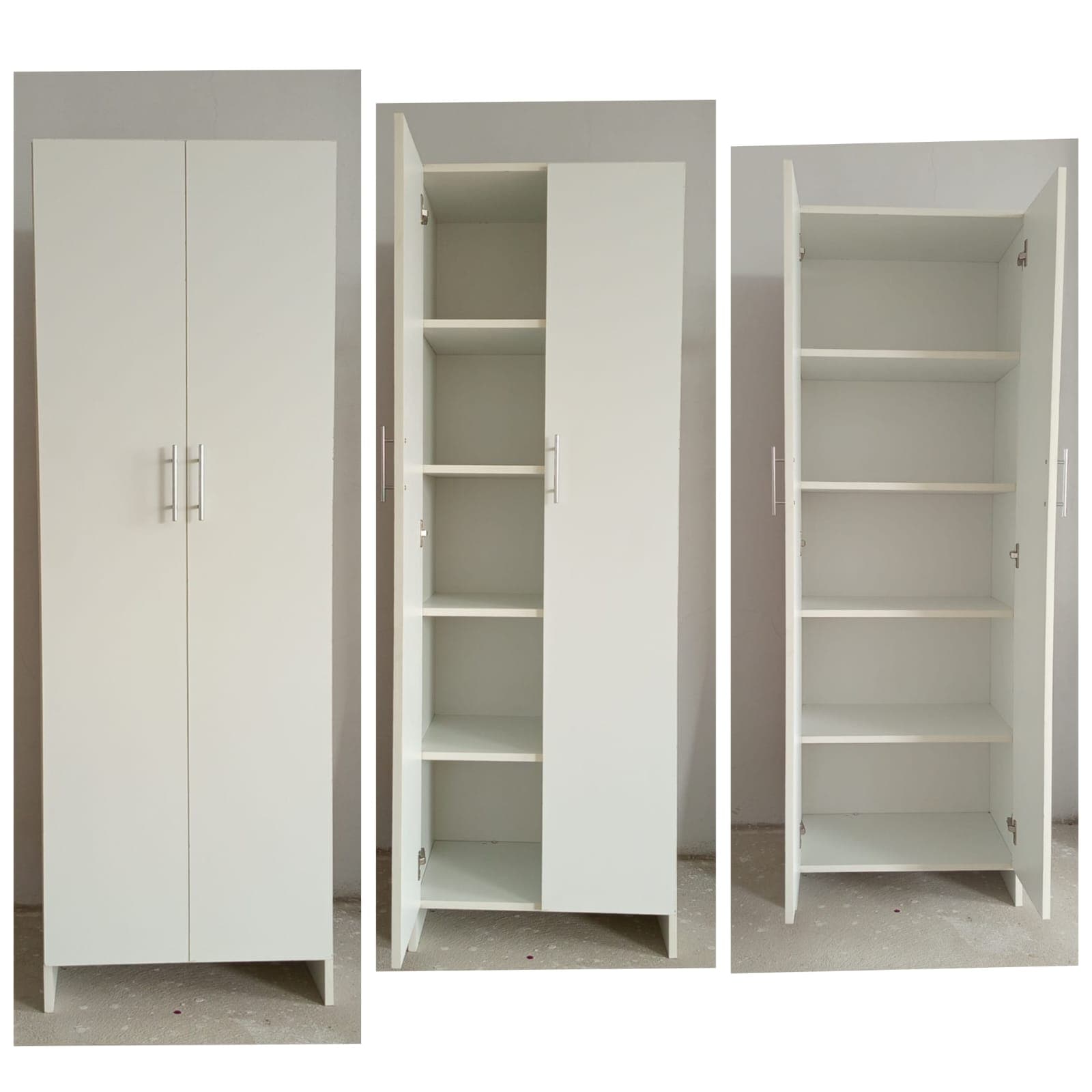 Librero combinado con puertas