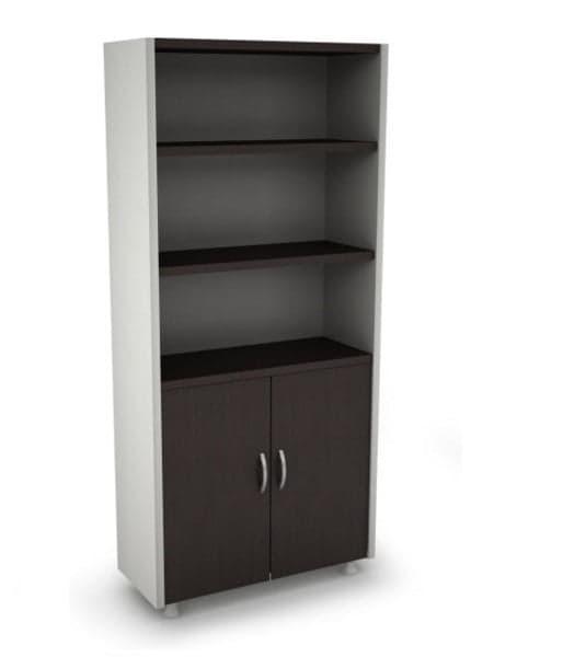 Librero con puertas marron