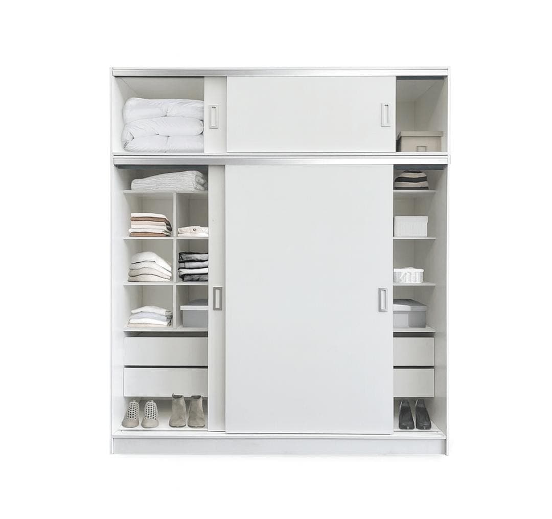 Ropero grande corredizo blanco 2