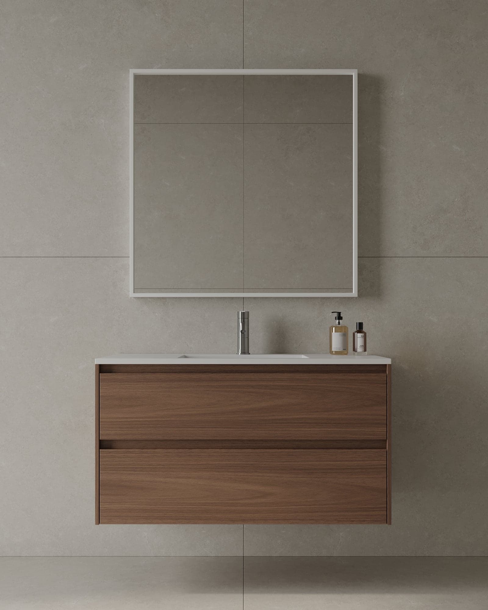 Mueble de bano flotante minimalista